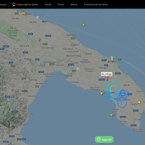 17/11/2021 Ancora esercitazioni militari in Puglia con 4 velivoli.