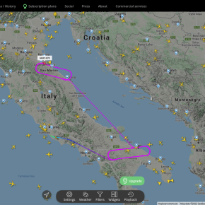 26.01.2022: Forti esercitazioni militari in Italia su tutta la fascia Adriatica! Almeno 8 velivoli militari!