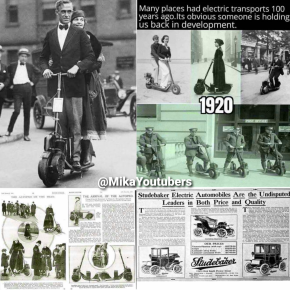 Nel 1920 c’erano già auto e scooter elettrici, ma nessuno ne ha mai parlato